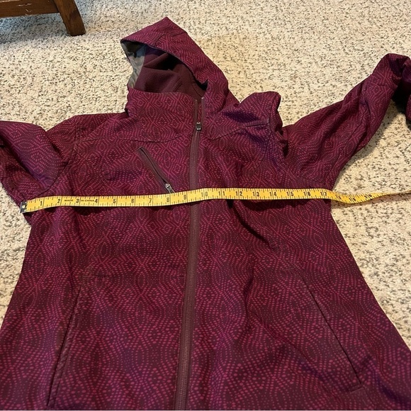 Columbia Plume Purple Side-Zip Fleece Windbreaker Hooded Jacket Size Medium - Picture 12 of 14